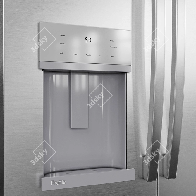 Modern GE Appliance Collection Set 3D model image 6