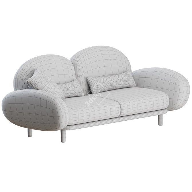 Luxury Presage Sofa by Roche Bobois 3D model image 2