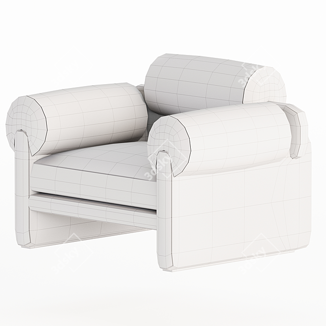 Modern Armchair Elliot 2017 Edition 3D model image 4