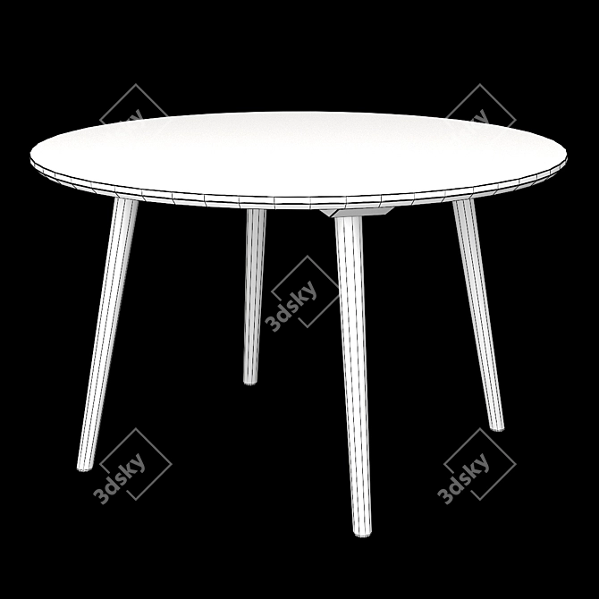 Modern Dining Table Set 180 3D model image 6