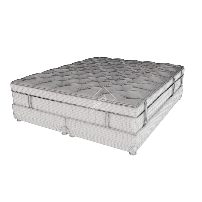 Quadro Chic Mattress: Luxurious Comfort 3D model image 3