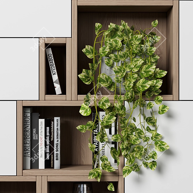 Modular High-Quality Shelf System 3D model image 2