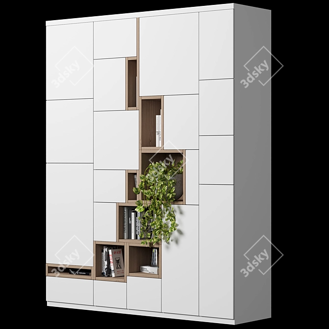 Modular High-Quality Shelf System 3D model image 3