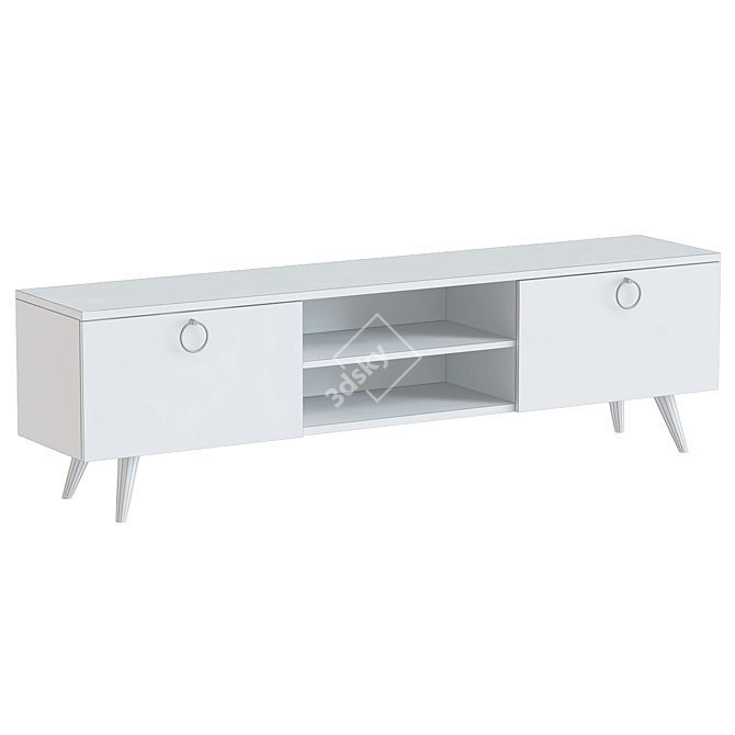 Modern TV Sideboard: Sea Design 3D model image 2