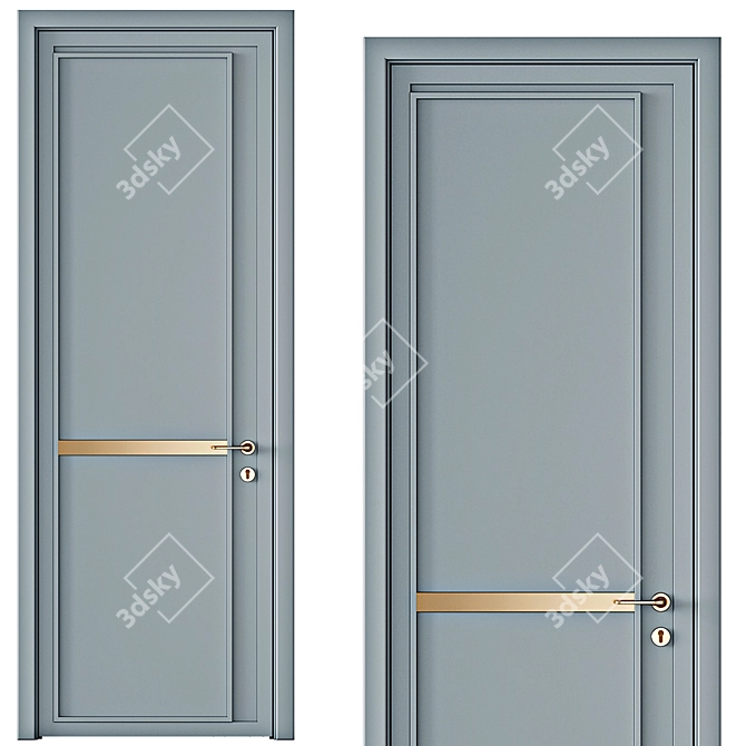 Modern Interior Doors Collection 3D model image 3