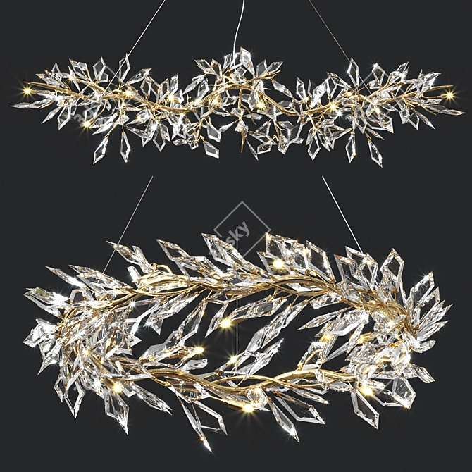 Luxury John Richard Chandelier 3D model image 1