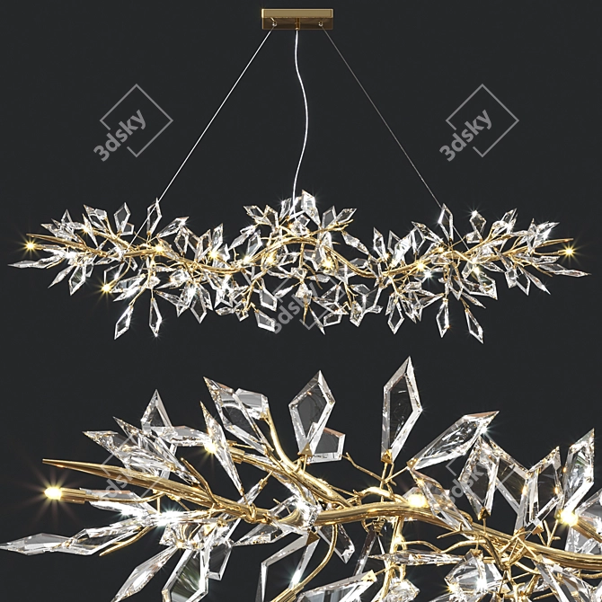 Luxury John Richard Chandelier 3D model image 2