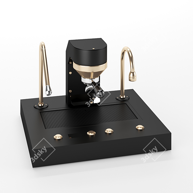 Sleek Mavam Espresso Machine 3D model image 2