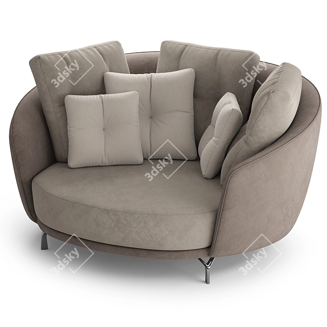 Contemporary Armchair Model 3D Max 3D model image 2