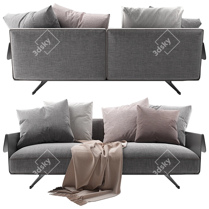  Flexform Bertton Sofa: Modern Elegance 3D model image 1