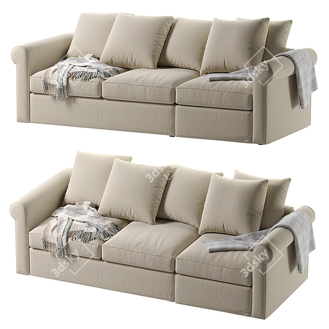 Modern IKEA Harlanda Sofa Design 3D model image 1