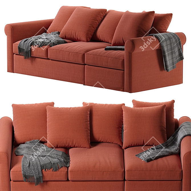 Modern IKEA Harlanda Sofa Design 3D model image 2