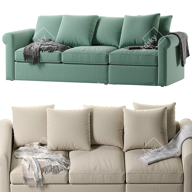 Modern IKEA Harlanda Sofa Design 3D model image 3