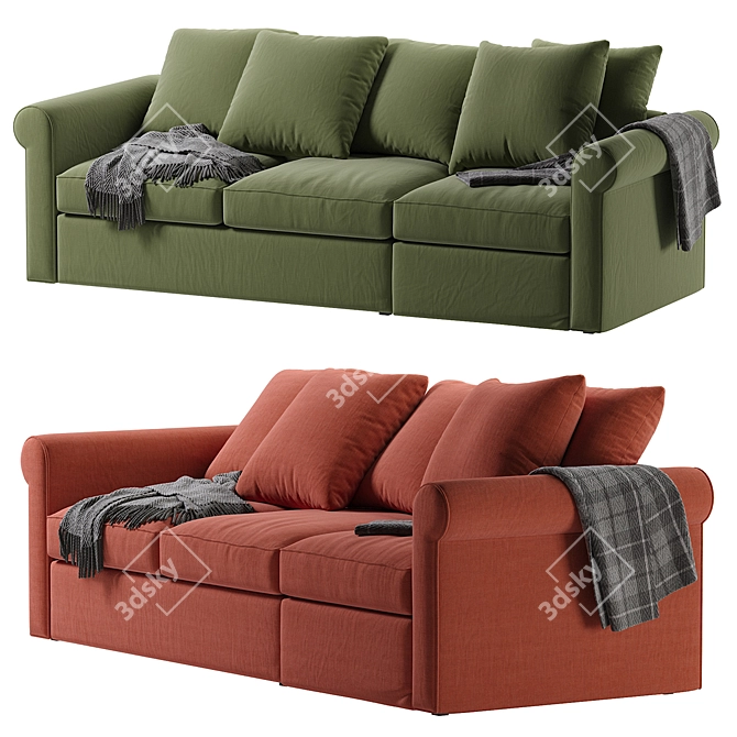 Modern IKEA Harlanda Sofa Design 3D model image 4