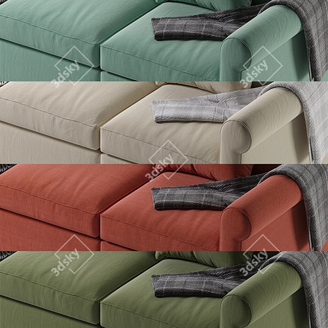 Modern IKEA Harlanda Sofa Design 3D model image 5