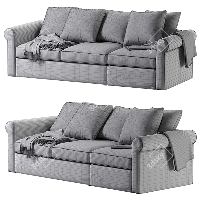 Modern IKEA Harlanda Sofa Design 3D model image 6