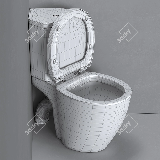 Corner Toilet Ideal Standard 3D model image 5