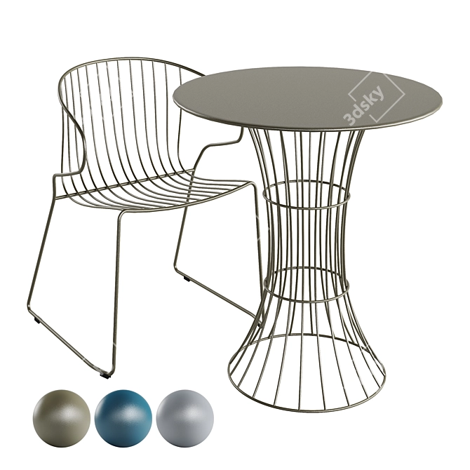 BOLONIA Dining Set by iSimar 3D model image 1