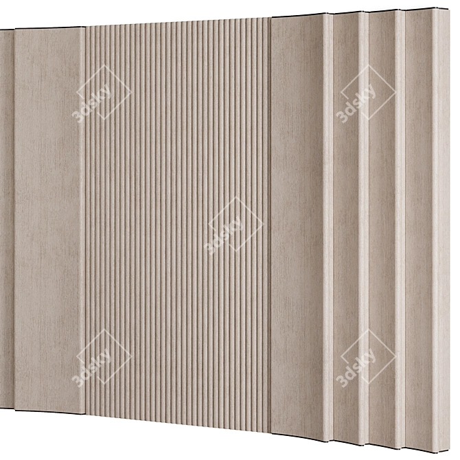 Modern Geometric 3D Wall Panel 3D model image 5