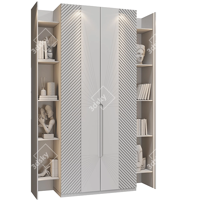 Elegant Neoclassical Wardrobe 29 3D model image 4