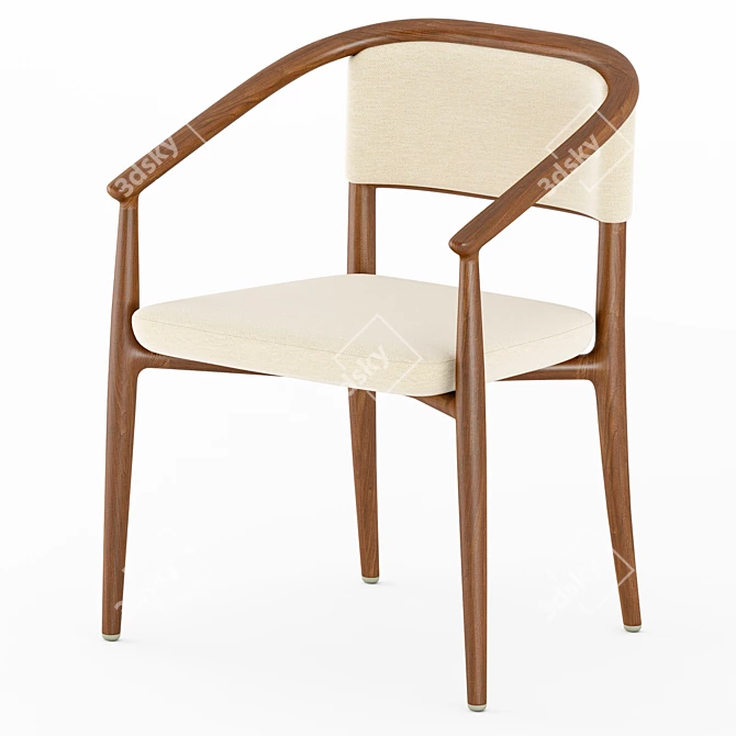 Luxury Sinbad Armchair: Italian Elegance 3D model image 2