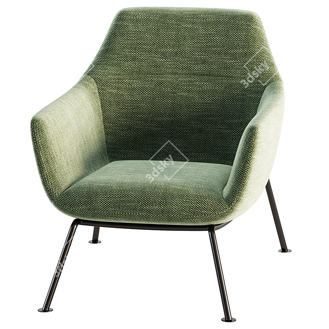 Avante Soft Mocha Armchair | 3D Model 3D model image 5