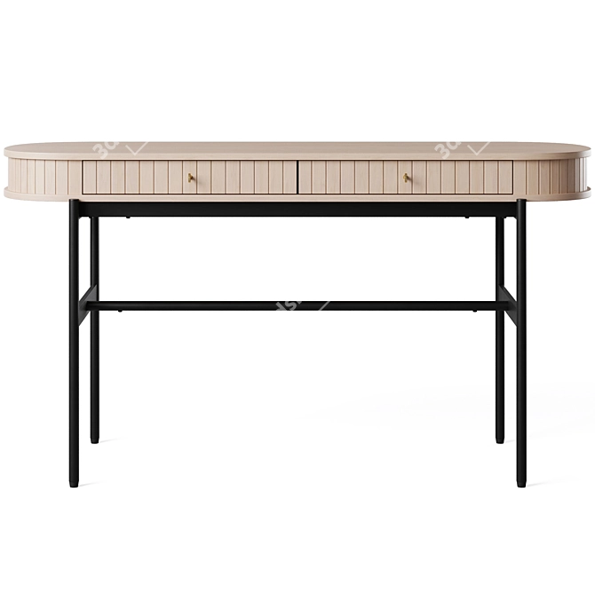 Haddington Console Table, Sleek Design 3D model image 2