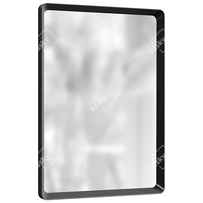 Reflective Bath Wall Mirror 3D model image 1