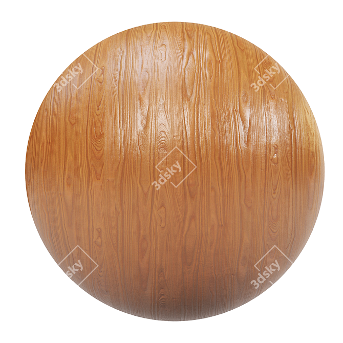 High-Quality Wood PBR Textures 3D model image 1