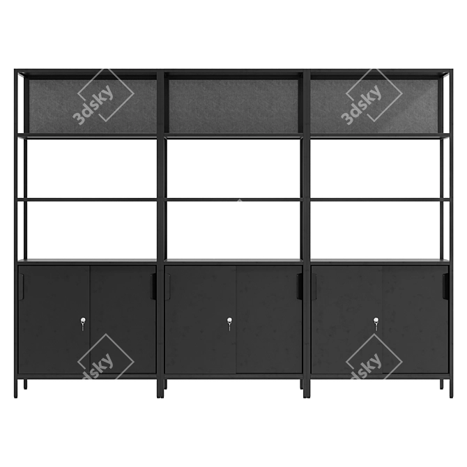 IKEA TROTTEN Cabinet Combination: Modular Storage 3D model image 2