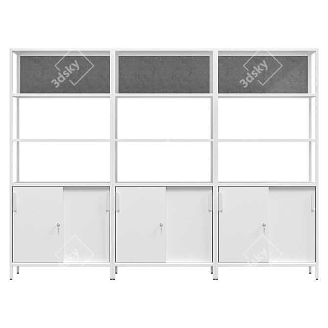 IKEA TROTTEN Cabinet Combination: Modular Storage 3D model image 4