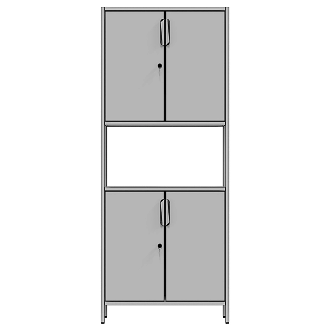 IKEA TROTTEN Cabinet with Door 3D model image 6