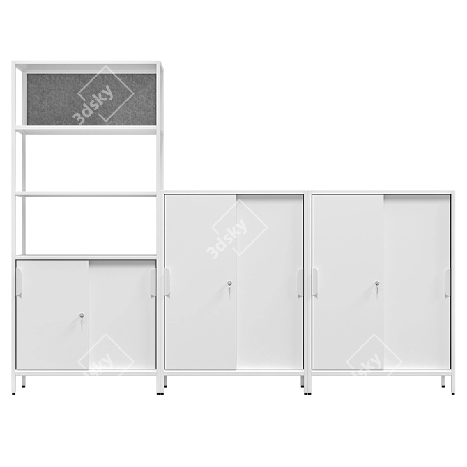 IKEA TROTTEN Cabinet Combination 3D model image 4