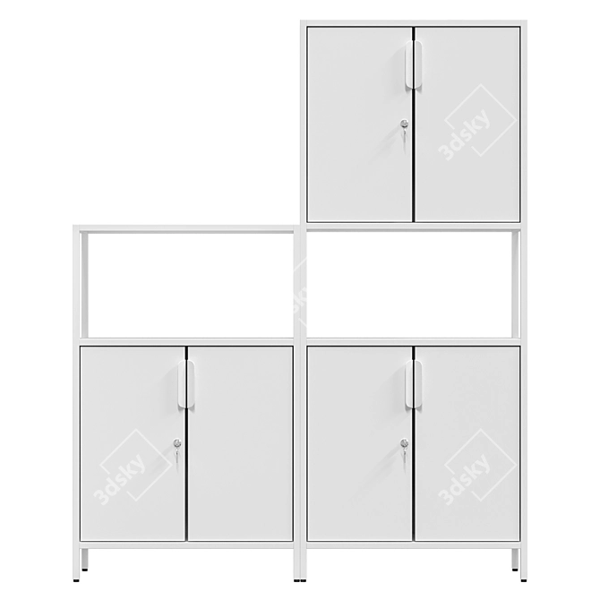 IKEA TROTTEN Cabinet Combo 3D model image 4