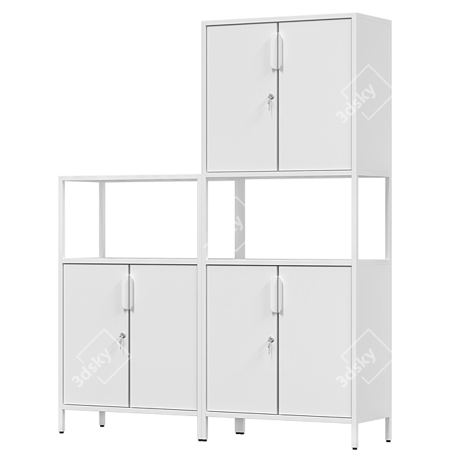 IKEA TROTTEN Cabinet Combo 3D model image 5