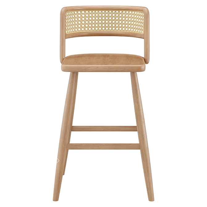 Modern Rustic Sedona Bar Stool 3D model image 2