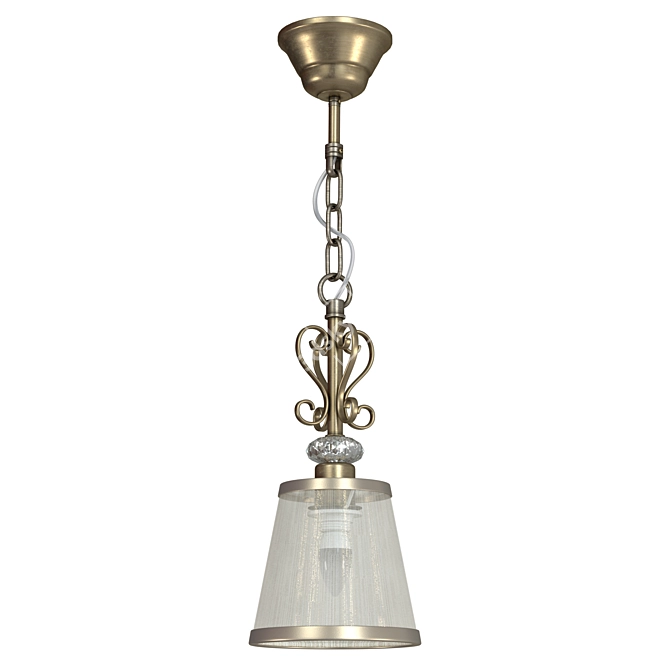 Freya Bronze Pendant Light 3D model image 1