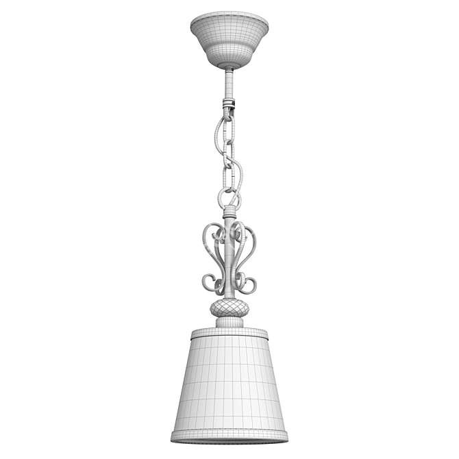 Freya Bronze Pendant Light 3D model image 3