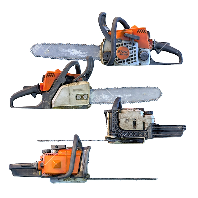 Stihl Chainsaw and Bundle 3D model image 2