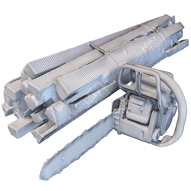 Stihl Chainsaw and Bundle 3D model image 6