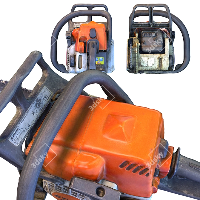 Stihl Chainsaw and Bundle 3D model image 7