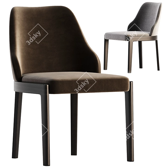 Modern Elegant CHELSEA Chair 3D model image 1