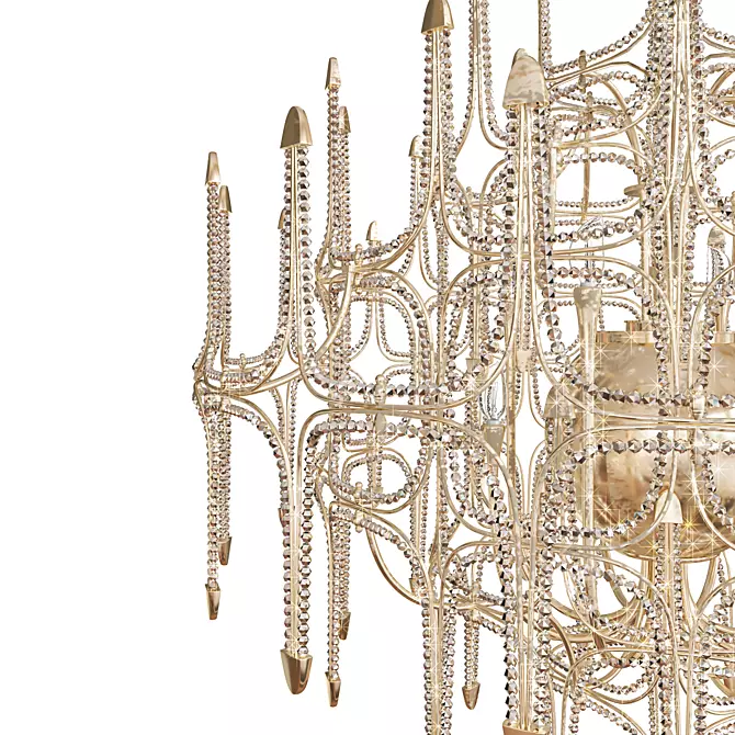 Swarovski Andromeda Crystal Chandelier 3D model image 2