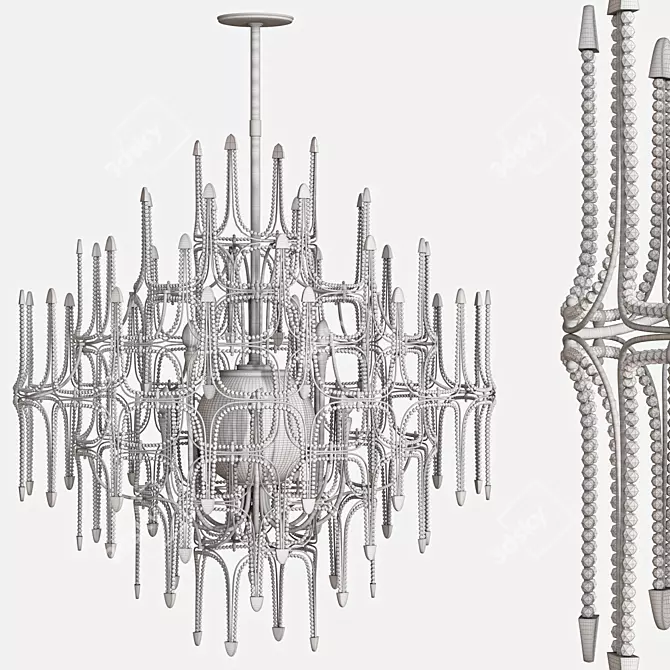 Swarovski Andromeda Crystal Chandelier 3D model image 3