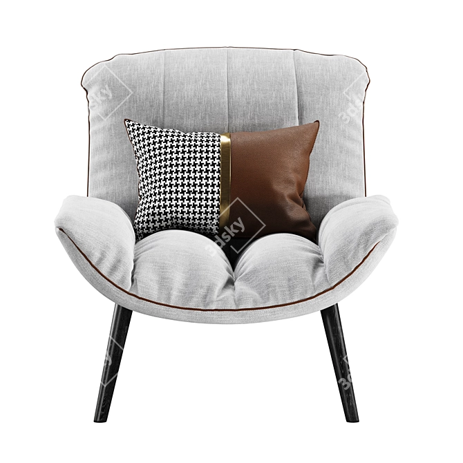 Stylish Armchair Pil Bonaldo 3D model image 2