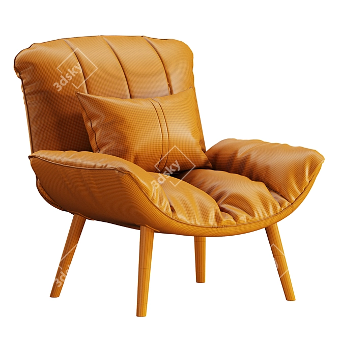 Stylish Armchair Pil Bonaldo 3D model image 6