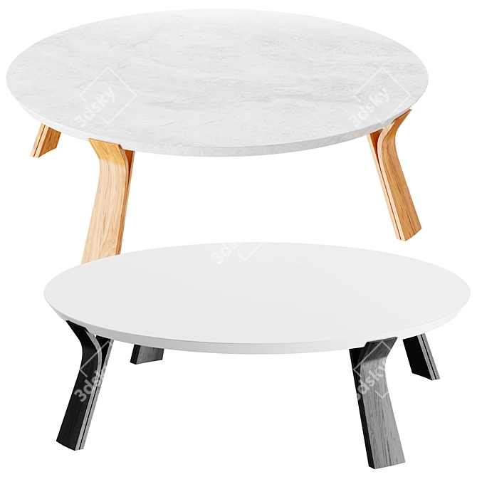 Solid Magazine Table 3D model image 1