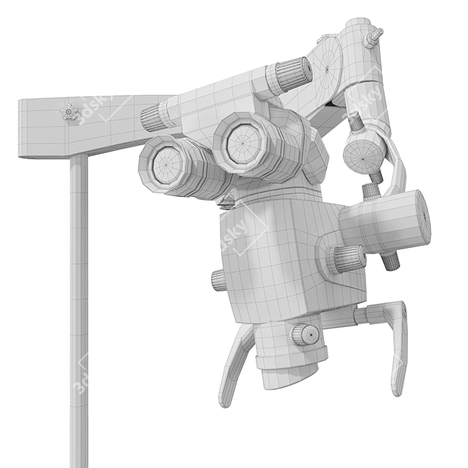 Advanced Surgical Microscope OMS2350 3D model image 6