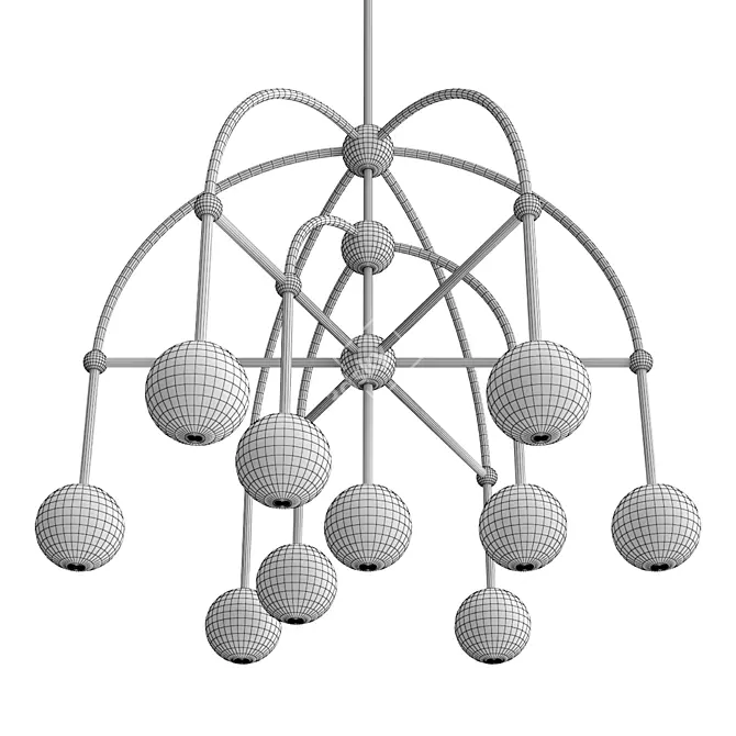 Crystal Lux Chandelier SP-PL6+3+1 3D model image 2