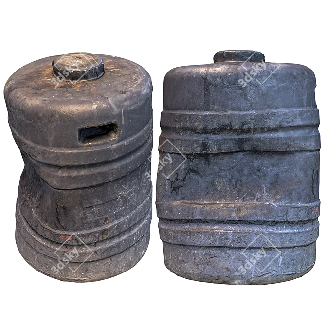  Resin Barrel Model Kit 3D model image 2